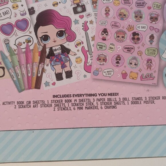 NWT LOL Surprise! Stylin' Studio Collectible Stickers Paper Dolls Pink L.O.L. - Picture 6 of 10